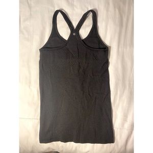 Lululemon Black black ribbed tank with built-in bra